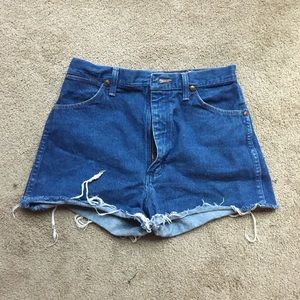 WRANGLERS cut off shorts. Excellent condition.
